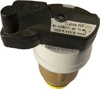 RF transponder with cover closed